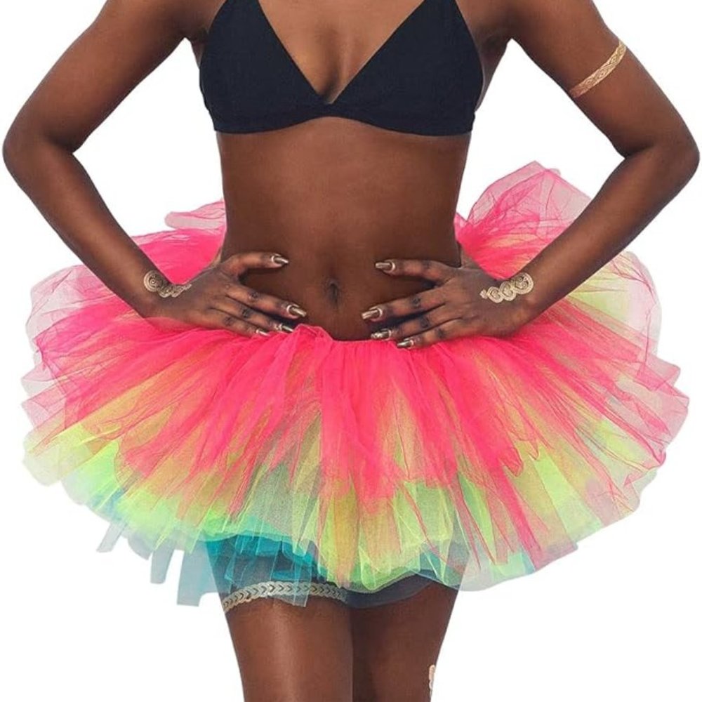 Women Ballet Dance Skirt Tulle Tutu Skirts Layered Tutu Skirt Party Rave Tutus